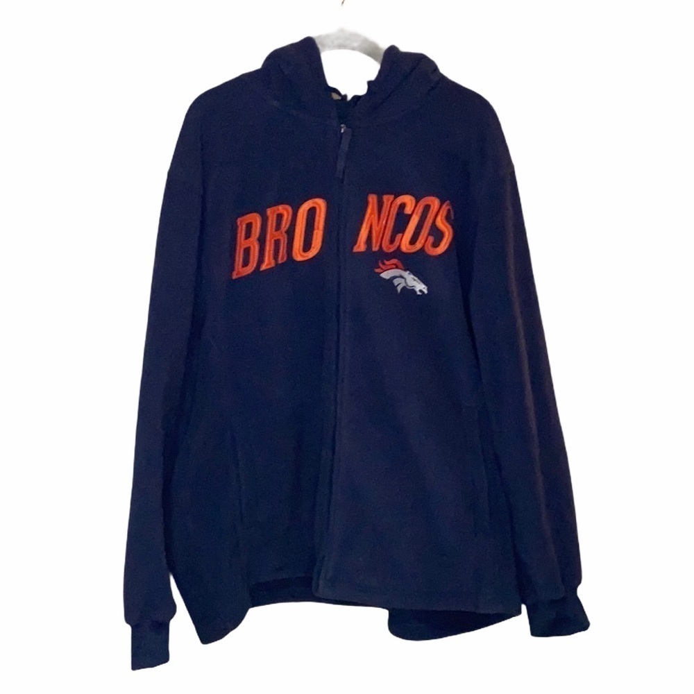 NFL Denver Broncos Hooded Front Zip Fleece